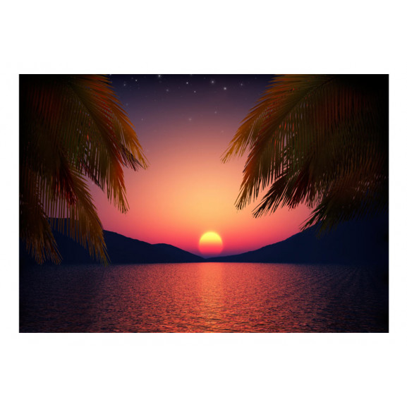 Fototapet romantic evening on the beach