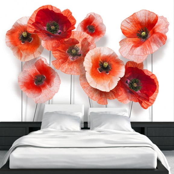 Fototapet Nine Poppies