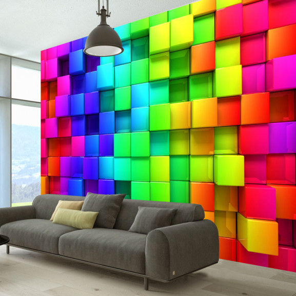 Fototapet Colourful Cubes