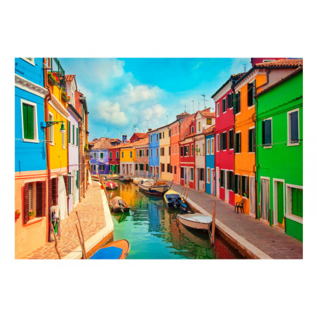 Fototapet Colorful Canal In Burano-01