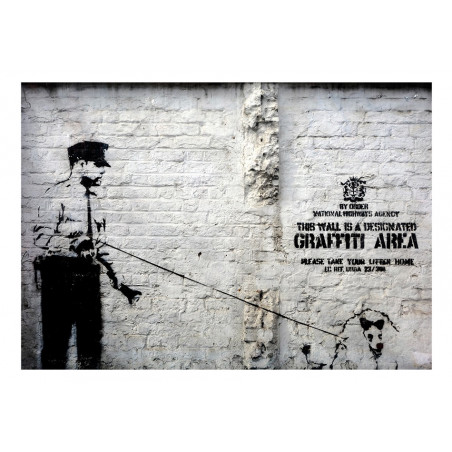Fototapet Banksy Graffiti Area-01