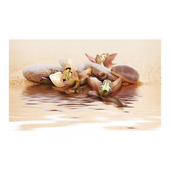 Fototapet beach water lily