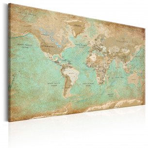 Tablou World Map: Celadon Journey