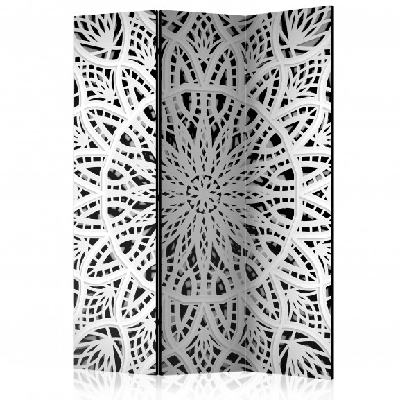 Paravan White Mandala [Room Dividers] 135 cm x 172 cm