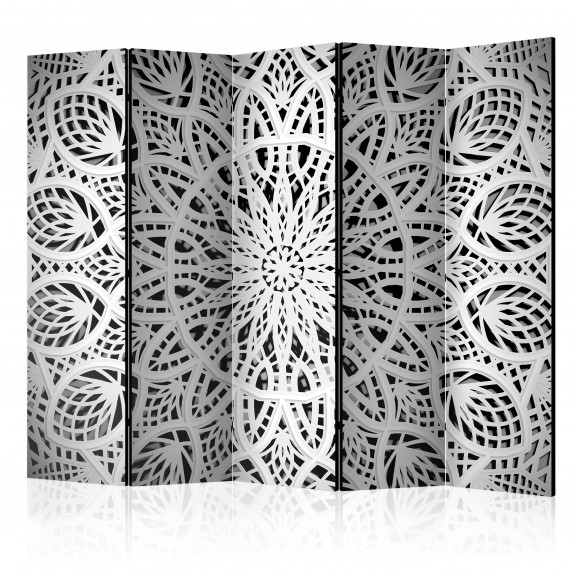 Paravan White Mandala Ii [Room Dividers] 225 cm x 172 cm