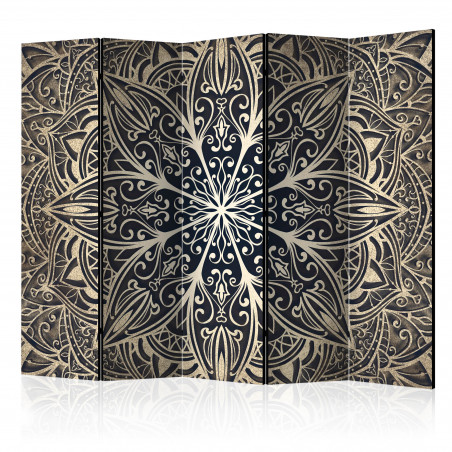 Paravan Feathers (Brown) Ii [Room Dividers] 225 cm x 172 cm-01