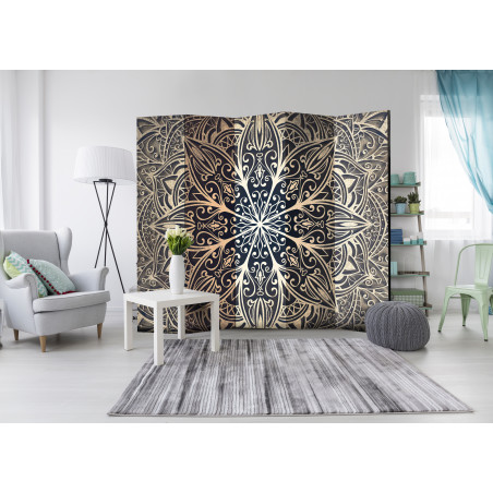 Paravan Feathers (Brown) Ii [Room Dividers] 225 cm x 172 cm-01