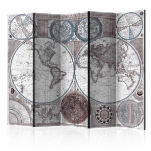 Paravan Terraqueous Globe [Room Dividers] 225 cm x 172 cm