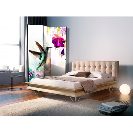 Paravan Hummingbirds And Flowers [Room Dividers] 135 cm x 172 cm-01