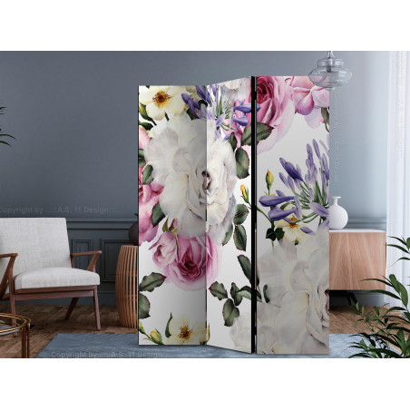 Paravan Floral Glade [Room Dividers] 135 cm x 172 cm-01