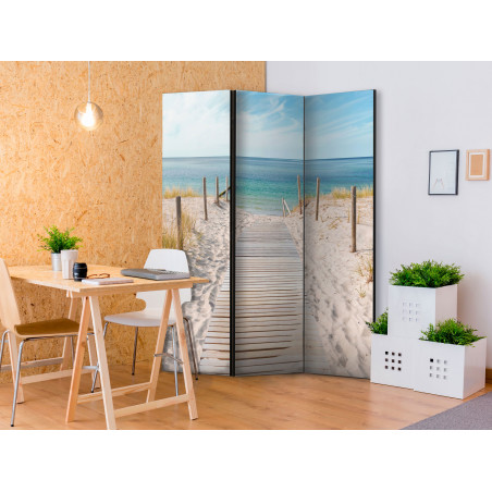 Paravan Holiday At The Seaside [Room Dividers] 135 cm x 172 cm-01