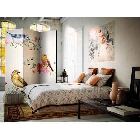 Paravan Bird Song [Room Dividers] 135 cm x 172 cm-01