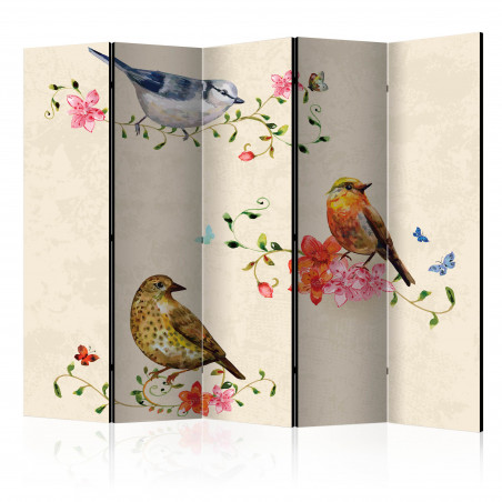 Paravan Bird Song Ii [Room Dividers] 225 cm x 172 cm-01