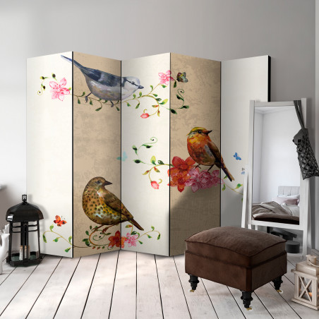 Paravan Bird Song Ii [Room Dividers] 225 cm x 172 cm-01