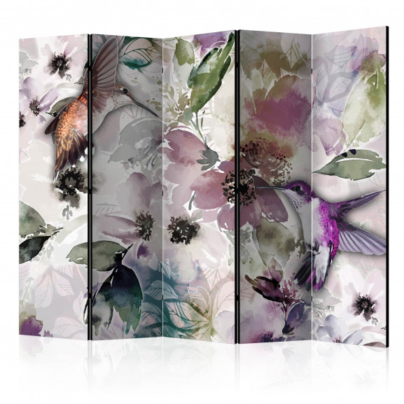 Paravan Nature In Watercolor Ii [Room Dividers] 225 cm x 172 cm