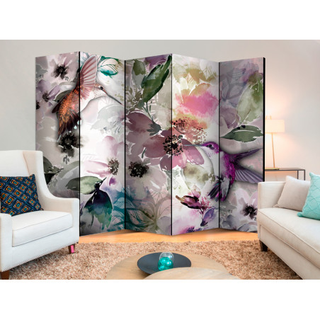 Paravan Nature In Watercolor Ii [Room Dividers] 225 cm x 172 cm-01