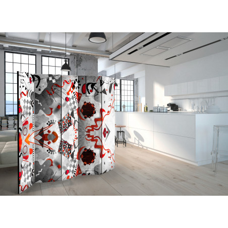 Paravan Geometric Cosmos Ii [Room Dividers] 225 cm x 172 cm-01