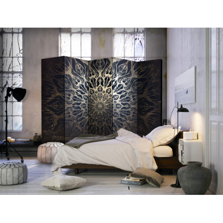 Paravan Spider Web (Brown) Ii [Room Dividers] 225 cm x 172 cm-01