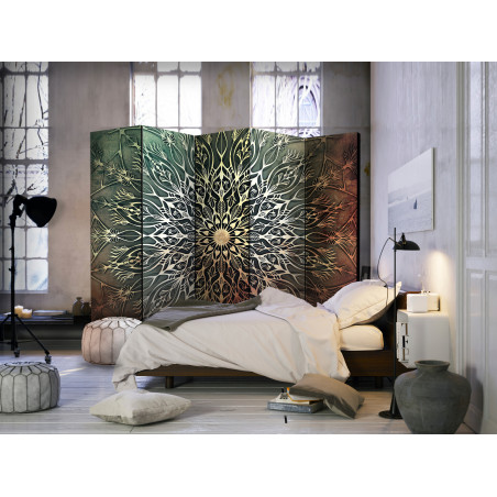 Paravan Center (Green) Ii [Room Dividers] 225 cm x 172 cm-01