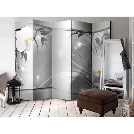 Paravan Silver Abstract Ii [Room Dividers] 225 cm x 172 cm-01