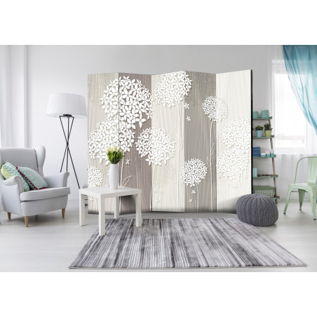 Paravan Paper Dandelions Ii [Room Dividers] 225 cm x 172 cm-01