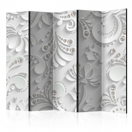 Paravan Flowers In Crystals Ii [Room Dividers] 225 cm x 172 cm-01