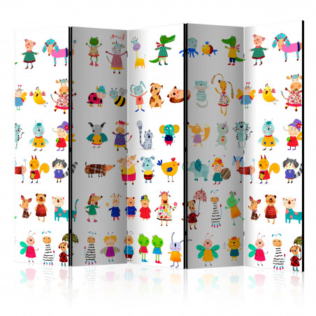 Paravan Cartoon Pets Ii [Room Dividers] 225 cm x 172 cm-01