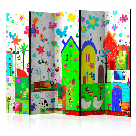 Paravan Happy Farm Ii [Room Dividers] 225 cm x 172 cm-01