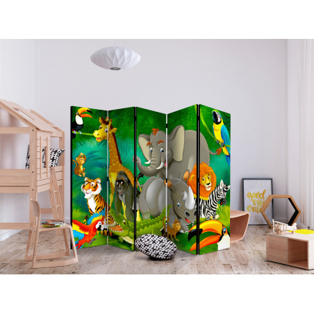 Paravan Colourful Safari Ii [Room Dividers] 225 cm x 172 cm-01