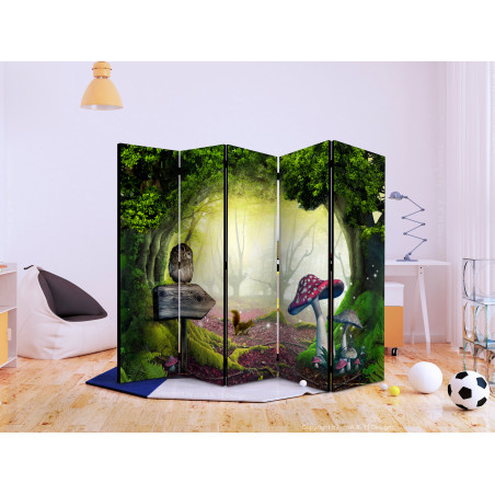 Paravan Owlish Corner Ii [Room Dividers] 225 cm x 172 cm-01