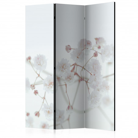Paravan White Flowers [Room Dividers] 135 cm x 172 cm-01