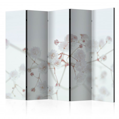 Paravan White Flowers Ii [Room Dividers] 225 cm x 172 cm-01