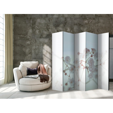Paravan White Flowers Ii [Room Dividers] 225 cm x 172 cm-01