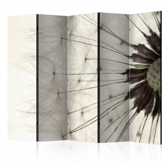 Paravan White Dandelion Ii [Room Dividers] 225 cm x 172 cm 172