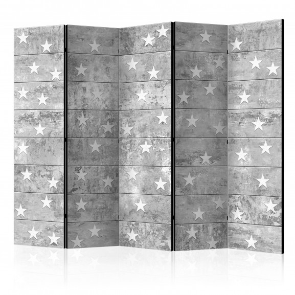 Paravan Stars On Concrete Ii [Room Dividers] 225 cm x 172 cm