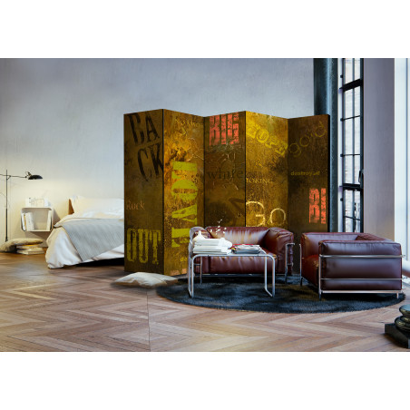 Paravan Concrete Epigraph Ii [Room Dividers] 225 cm x 172 cm-01