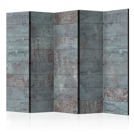 Paravan Turquoise Concrete Ii [Room Dividers] 225 cm x 172 cm-01