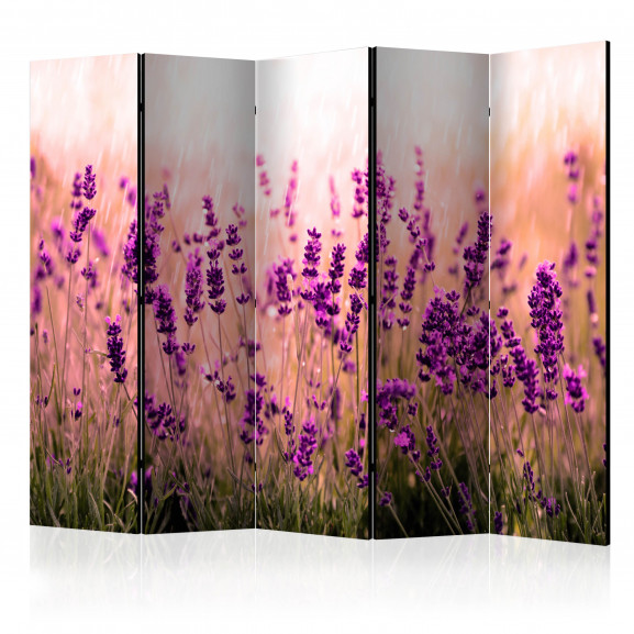 Paravan Lavender In The Rain Ii [Room Dividers] 225 cm x 172 cm