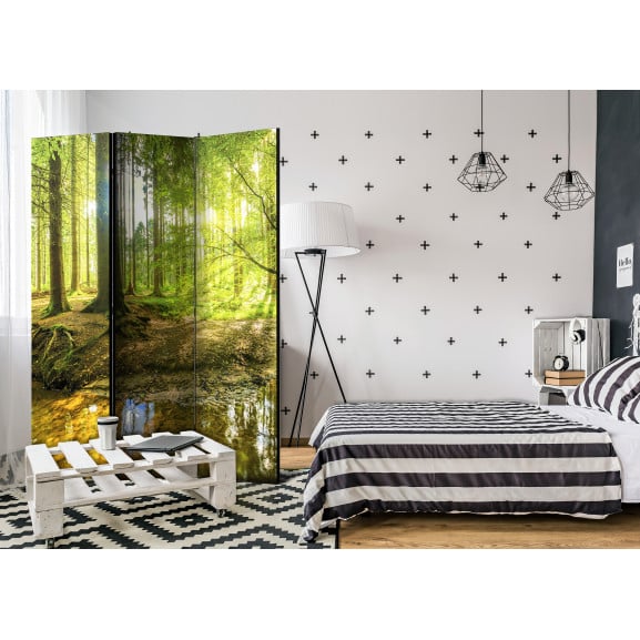 Paravan Forest Lake [Room Dividers] 135 cm x 172 cm