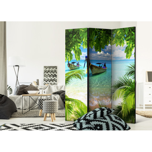 Paravan Tropical Paradise [Room Dividers] 135 cm x 172 cm title=Paravan Tropical Paradise [Room Dividers] 135 cm x 172 cm