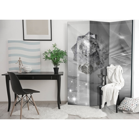 Paravan Abstract Greyness [Room Dividers] 135 cm x 172 cm-01