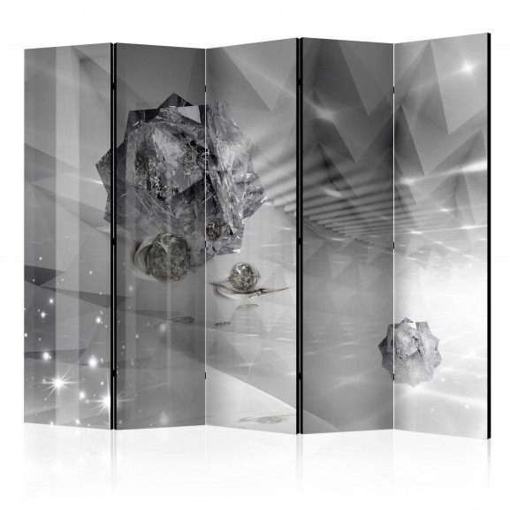 Paravan Abstract Greyness Ii [Room Dividers] 225 cm x 172 cm