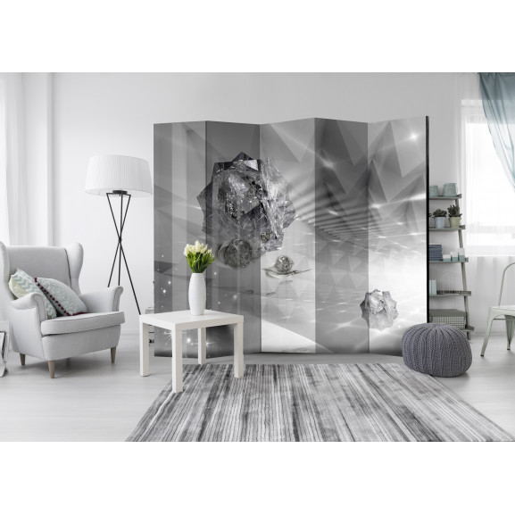 Paravan Abstract Greyness Ii [Room Dividers] 225 cm x 172 cm
