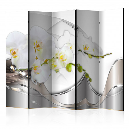Paravan Pearl Dance Of Orchids Ii [Room Dividers] 225 cm x 172 cm-01