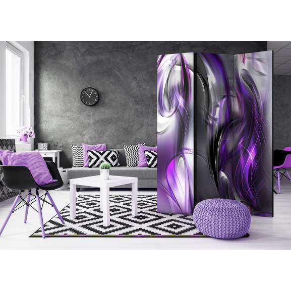 Paravan Purple Swirls [Room Dividers] 135 cm x 172 cm title=Paravan Purple Swirls [Room Dividers] 135 cm x 172 cm