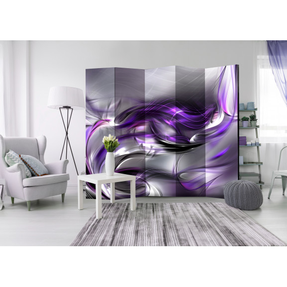 Paravan Purple Swirls Ii [Room Dividers] 225 cm x 172 cm
