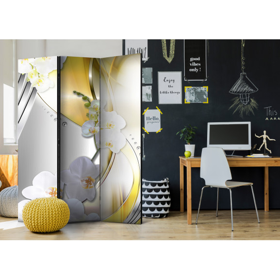 Paravan Yellow Journey [Room Dividers] 135 cm x 172 cm title=Paravan Yellow Journey [Room Dividers] 135 cm x 172 cm