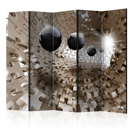 Paravan Golden Jigsaw Ii [Room Dividers] 225 cm x 172 cm-01
