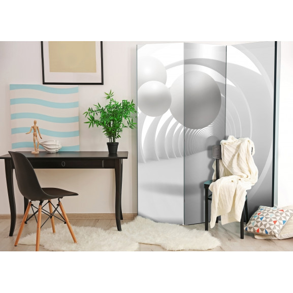 Paravan White Tunnel [Room Dividers] 135 cm x 172 cm title=Paravan White Tunnel [Room Dividers] 135 cm x 172 cm