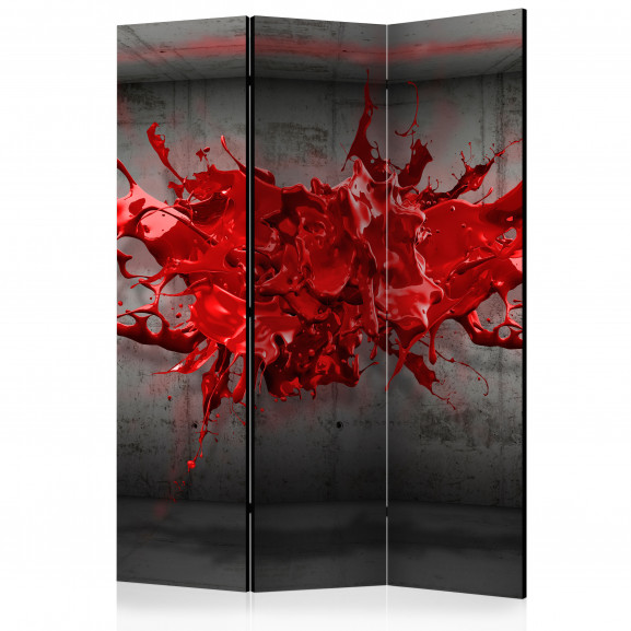 Paravan Red Ink Blot [Room Dividers] 135 cm x 172 cm